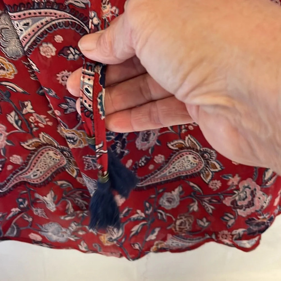 Knox Rose Paisley Blouse Size S - Picture 4 of 5